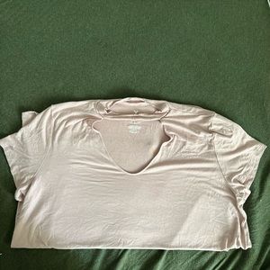 Soft & Sexy shirt with a triangle cut out